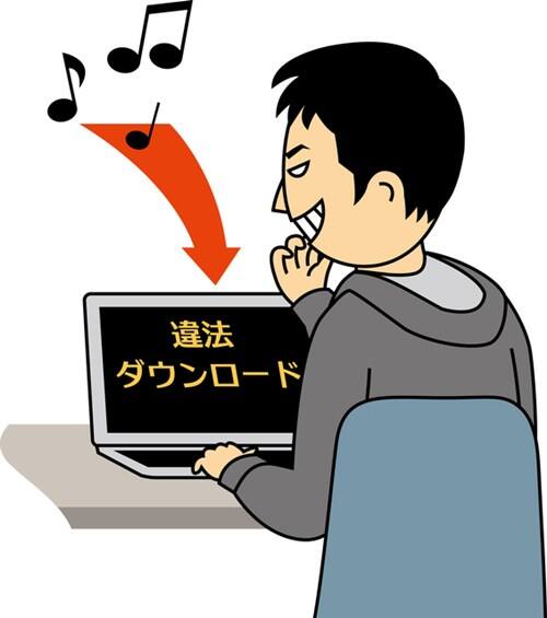 違法ダウンロードしてる人の画像